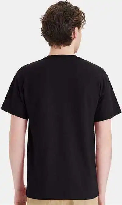Hanes 5290p Essential-t Pocket T-shirt - Black