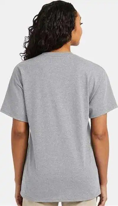 Hanes 5290p Essential-t Pocket T-shirt - Light Steel