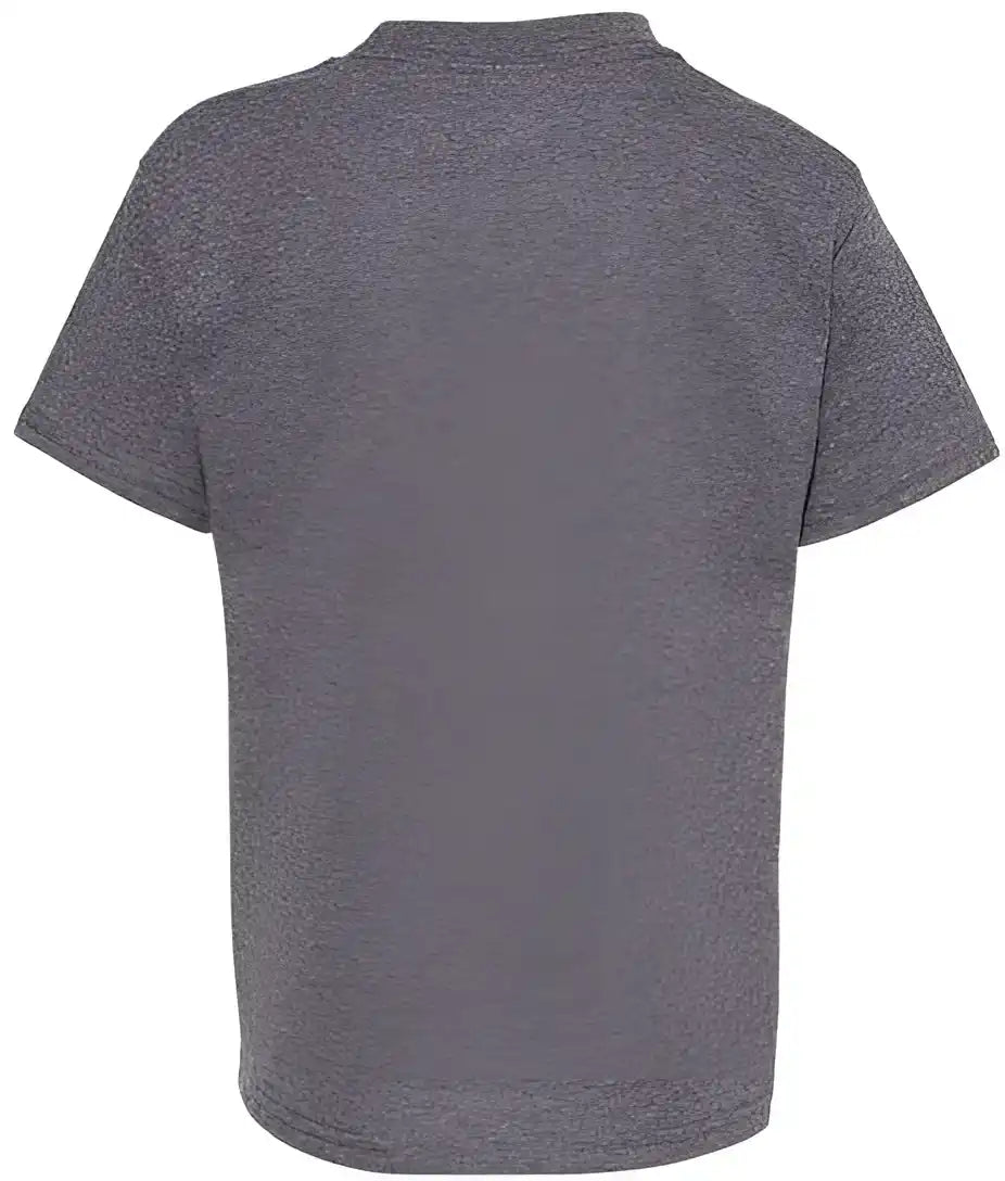 Hanes 5370 Ecosmart Youth Short Sleeve T-shirt - Charcoal Heather