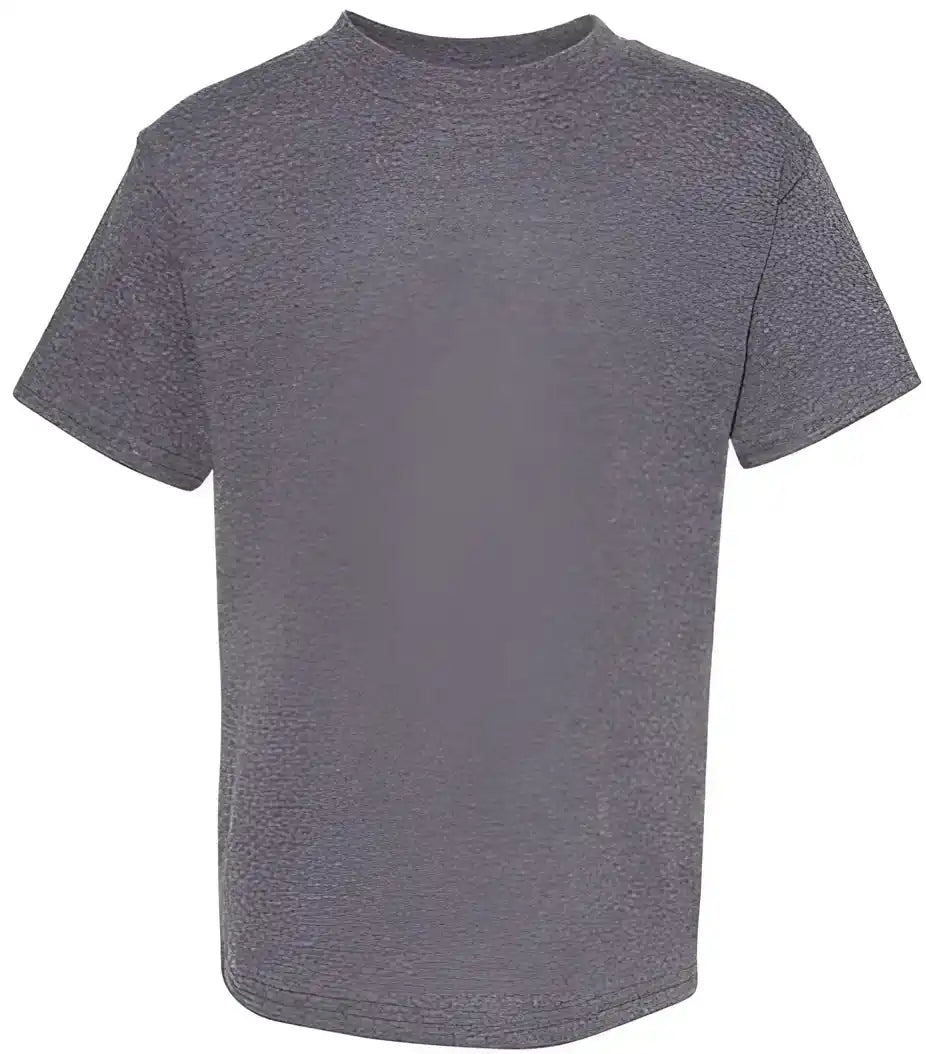 Hanes 5370 Ecosmart Youth Short Sleeve T-shirt - Charcoal Heather