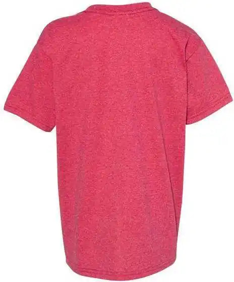 Hanes 5370 Ecosmart Youth Short Sleeve T-shirt - Heather Red