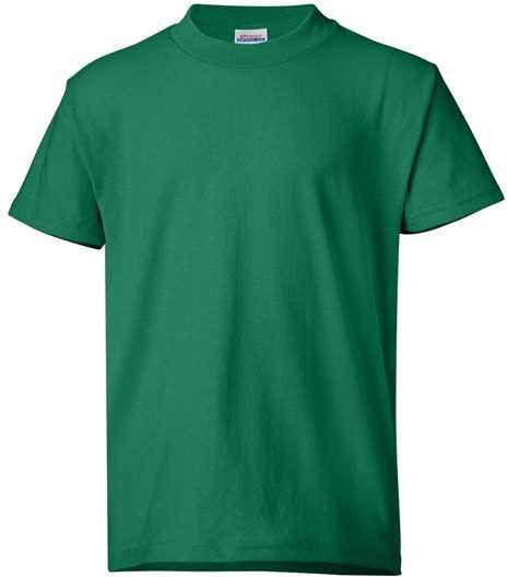 Hanes 5370 Ecosmart Youth Short Sleeve T-shirt - Kelly Green