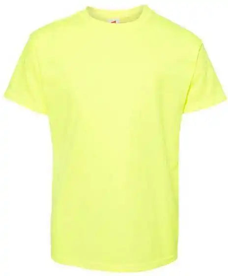 Hanes 5370 Ecosmart Youth Short Sleeve T-shirt - Safety Green