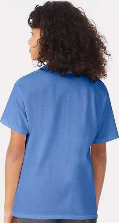 Hanes 5370 Ecosmart Youth t Shirt Carolina Blue