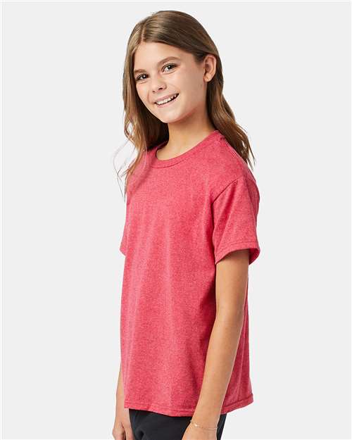 Hanes 5370 Ecosmart™ Youth T-shirt - Heather Red