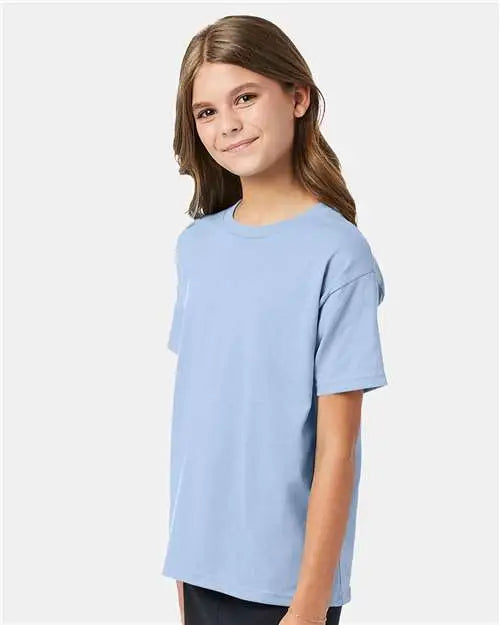 Hanes 5370 Ecosmart™ Youth T-shirt - Light Blue