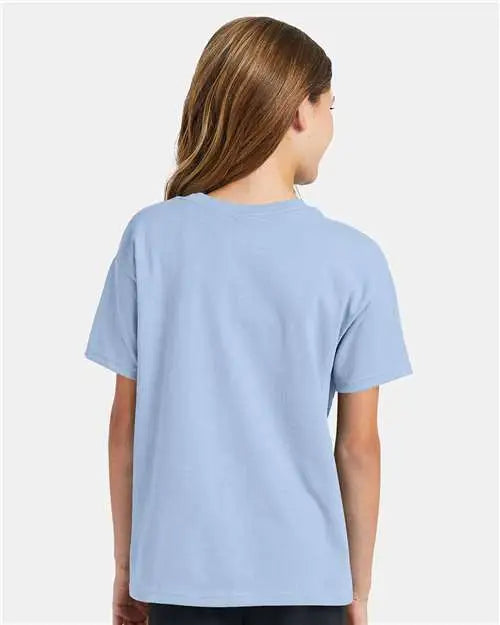 Hanes 5370 Ecosmart™ Youth T-shirt - Light Blue