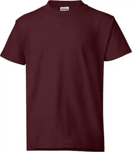 Hanes 5370 Ecosmart Youth t Shirt Maroon