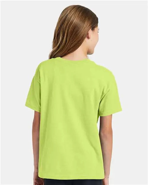 Hanes 5370 Ecosmart™ Youth T-shirt - Safety Green