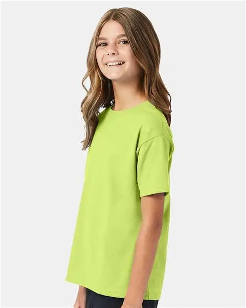 Hanes 5370 Ecosmart™ Youth T-shirt - Safety Green