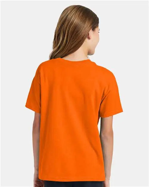 Hanes 5370 Ecosmart™ Youth T-shirt - Safety Orange