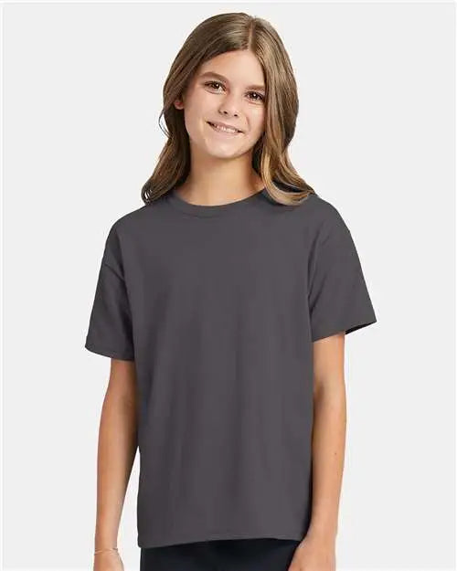 Hanes 5370 Ecosmart™ Youth T-shirt - Smoke Grey
