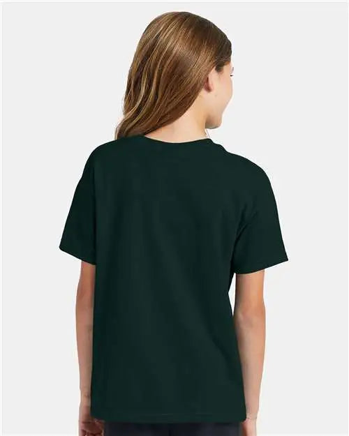 Hanes 5370 Ecosmartâ„¢ Youth T-shirt - Deep Forest
