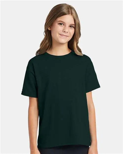 Hanes 5370 Ecosmartâ„¢ Youth T-shirt - Deep Forest