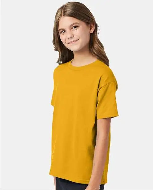 Hanes 5370 Ecosmartâ„¢ Youth T-shirt - Gold