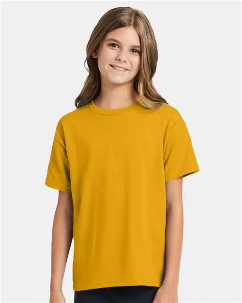 Hanes 5370 Ecosmartâ„¢ Youth T-shirt - Gold