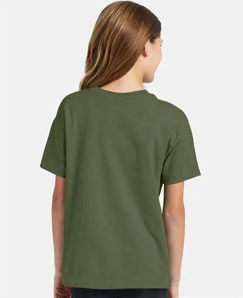 Hanes 5370 Ecosmartâ„¢ Youth T-shirt - Heather Green