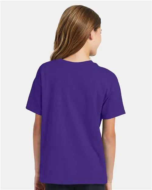 Hanes 5370 Ecosmartâ„¢ Youth T-shirt - Purple