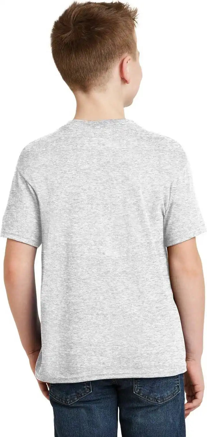 Hanes 5370 Youth Ecosmart 50/50 Cotton/poly t Shirt Ash