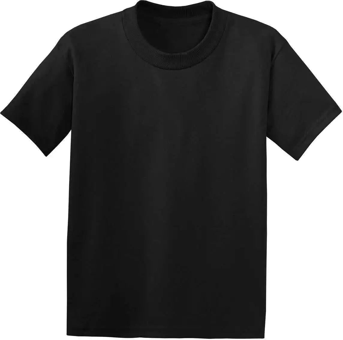 Hanes 5370 Youth Ecosmart 50/50 Cotton/poly t Shirt Black