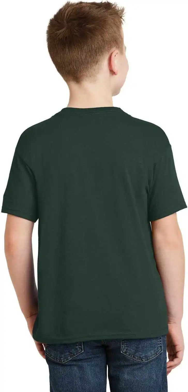 Hanes 5370 Youth Ecosmart 50/50 Cotton/poly t Shirt Deep Forest