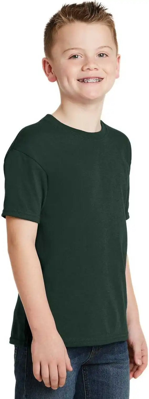 Hanes 5370 Youth Ecosmart 50/50 Cotton/poly t Shirt Deep Forest