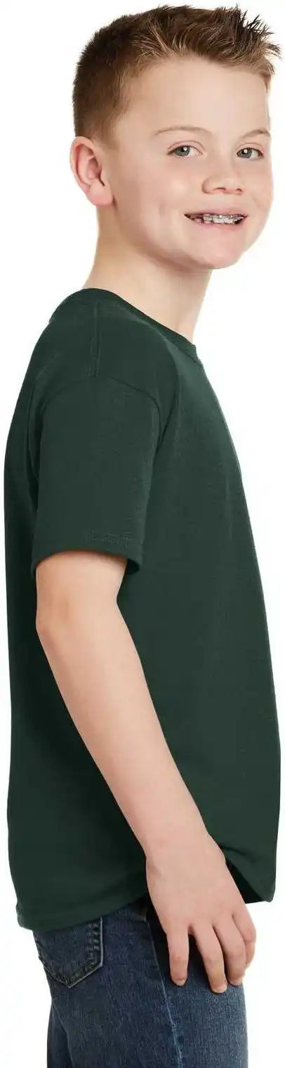Hanes 5370 Youth Ecosmart 50/50 Cotton/poly t Shirt Deep Forest