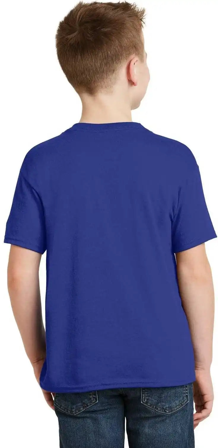 Hanes 5370 Youth Ecosmart 50/50 Cotton/poly t Shirt Deep Royal