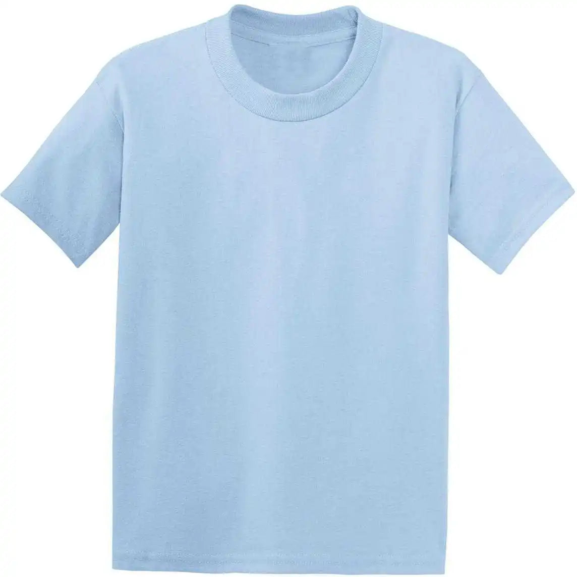 Hanes 5370 Youth Ecosmart 50/50 Cotton/poly T-shirt - Light Blue
