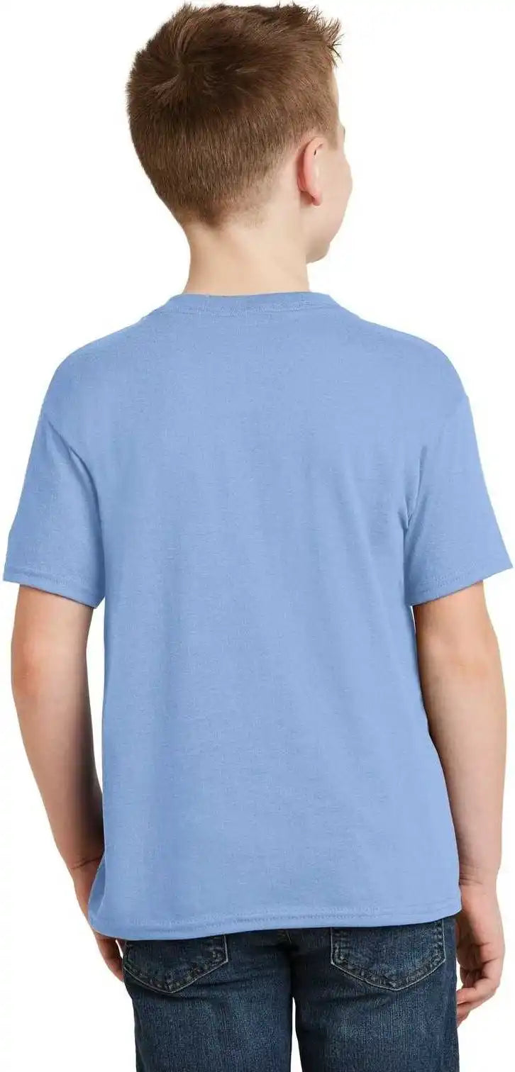 Hanes 5370 Youth Ecosmart 50/50 Cotton/poly T-shirt - Light Blue