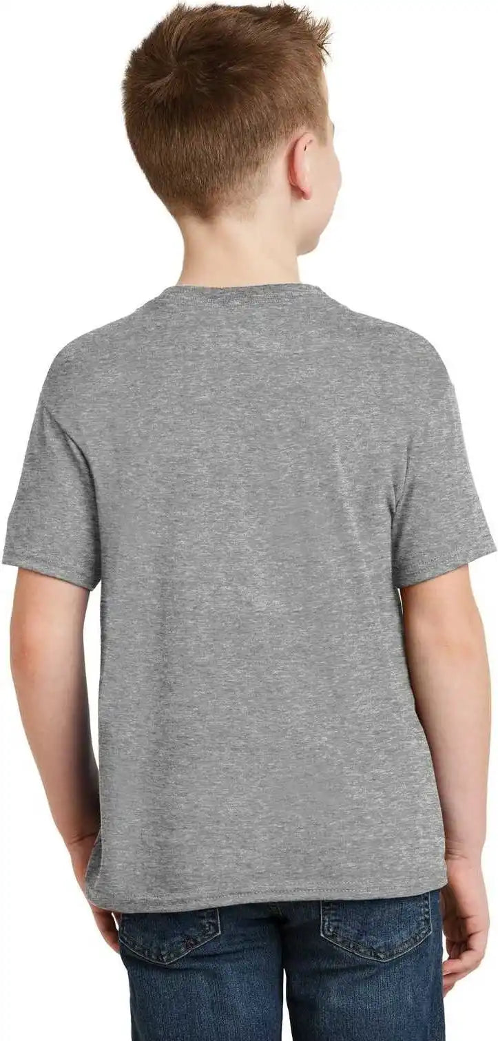 Hanes 5370 Youth Ecosmart 50/50 Cotton/poly T-shirt - Light Steel