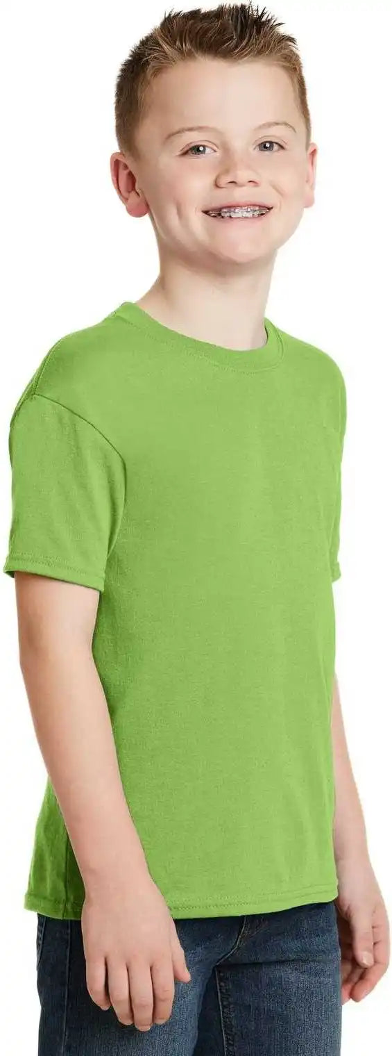 Hanes 5370 Youth Ecosmart 50/50 Cotton/poly T-shirt - Lime