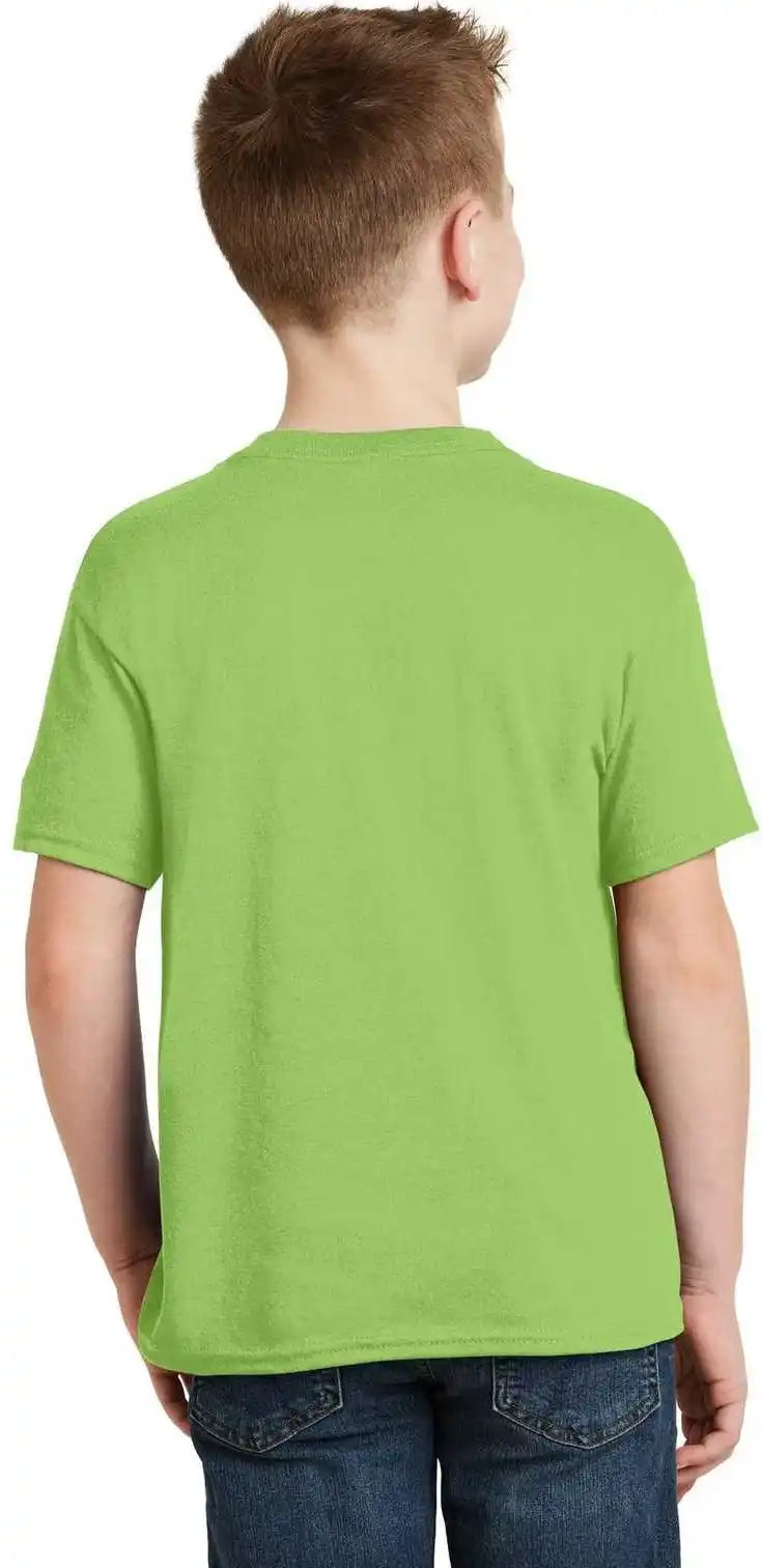 Hanes 5370 Youth Ecosmart 50/50 Cotton/poly T-shirt - Lime