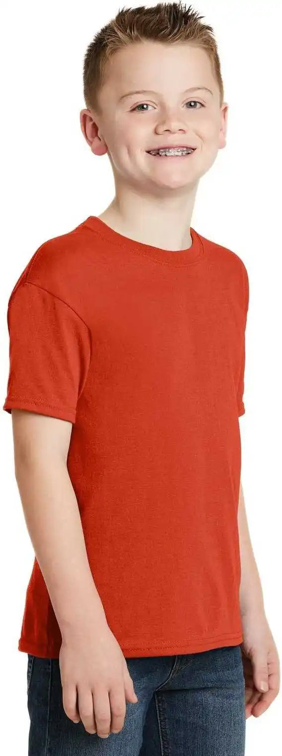 Hanes 5370 Youth Ecosmart 50/50 Cotton/poly T-shirt - Orange