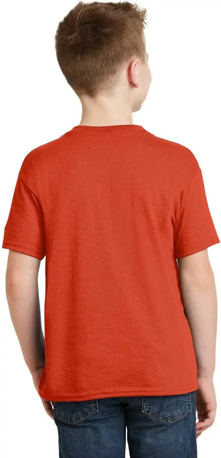 Hanes 5370 Youth Ecosmart 50/50 Cotton/poly T-shirt - Orange