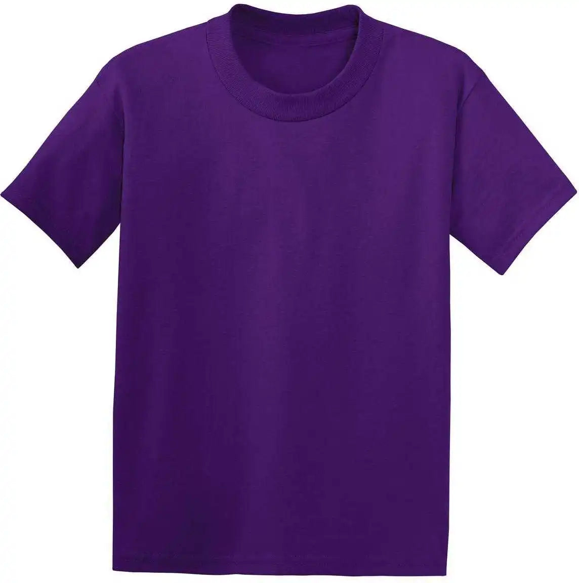 Hanes 5370 Youth Ecosmart 50/50 Cotton/poly T-shirt - Purple