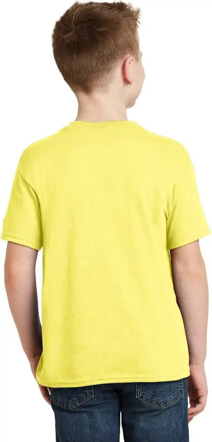 Hanes 5370 Youth Ecosmart 50/50 Cotton/poly T-shirt - Yellow