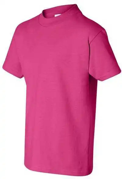 Hanes 5450 Authentic Youth Short Sleeve T-shirt - Wow Pink