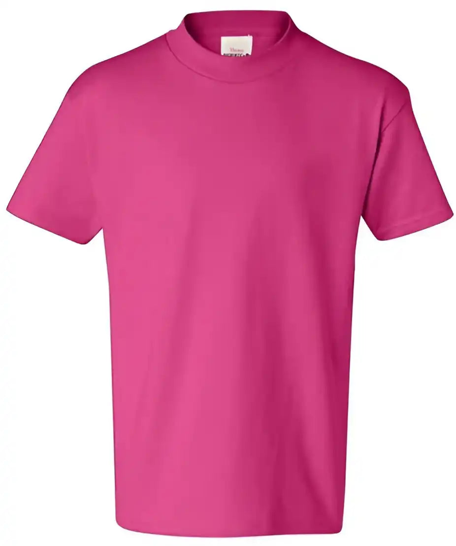 Hanes 5450 Authentic Youth Short Sleeve T-shirt - Wow Pink