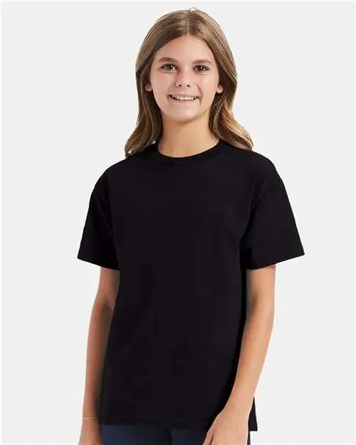 Hanes 5450 Authentic Youth T-shirt - Black