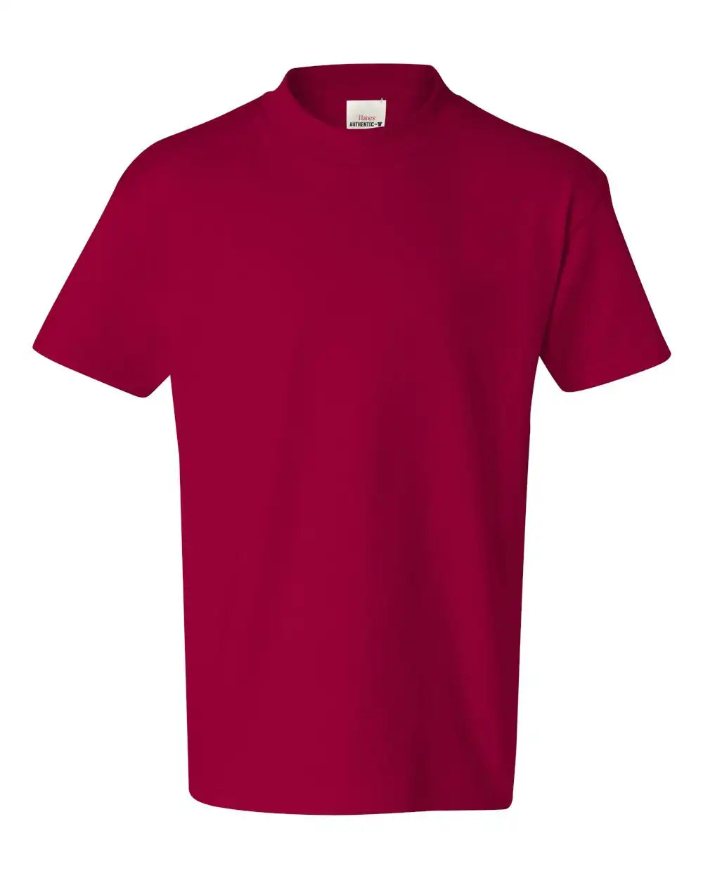 Hanes 5450 Authentic Youth T-shirt - Deep Red - Xs