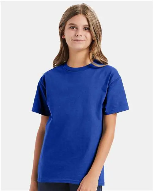 Hanes 5450 Authentic Youth T-shirt - Deep Royal