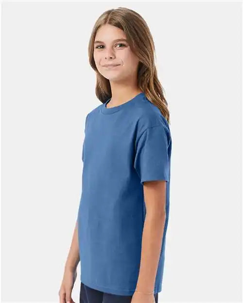Hanes 5450 Authentic Youth T-shirt - Denim Blue
