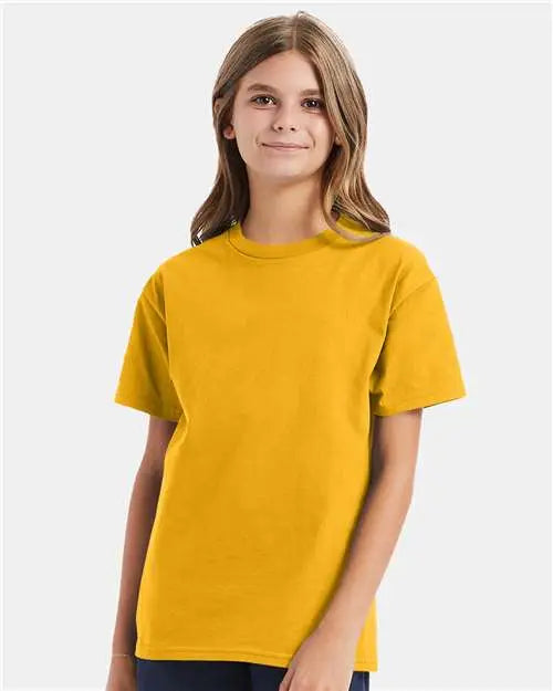 Hanes 5450 Authentic Youth T-shirt - Gold