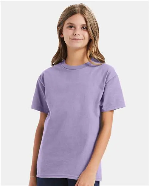 Hanes 5450 Authentic Youth T-shirt - Lavender - Purple / Xs