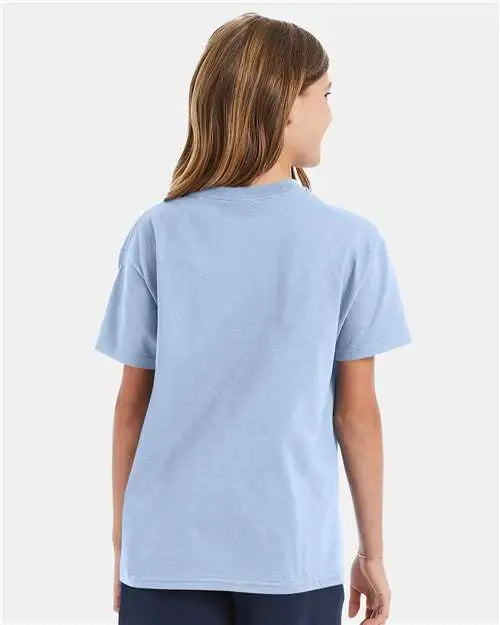Hanes 5450 Authentic Youth T-shirt - Light Blue