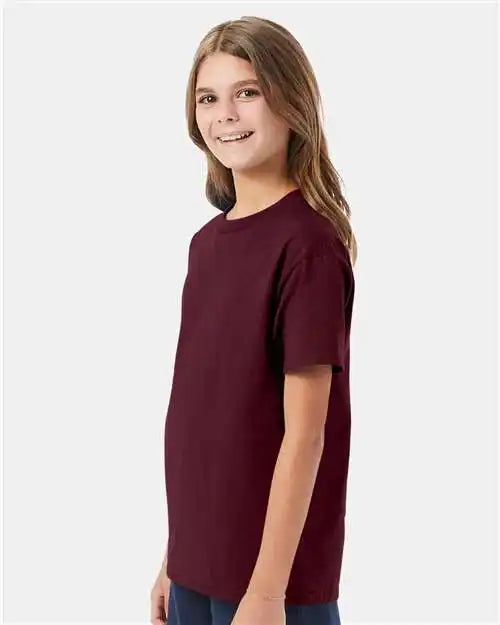 Hanes 5450 Authentic Youth T-shirt - Maroon