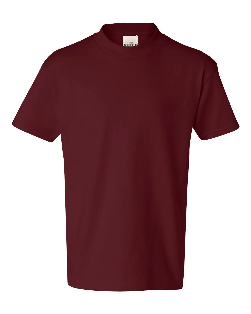 Hanes 5450 Authentic Youth T-shirt - Maroon - Xs
