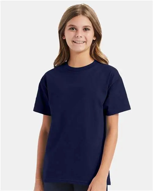 Hanes 5450 Authentic Youth T-shirt - Navy