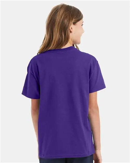 Hanes 5450 Authentic Youth T-shirt - Purple